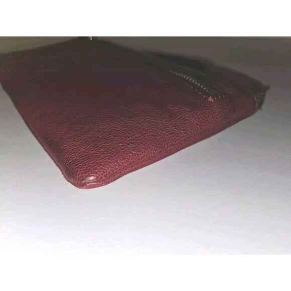 Fossil Zip Wallet Wristlet Leather RED 8 x 4" small - Picture 6 of 10